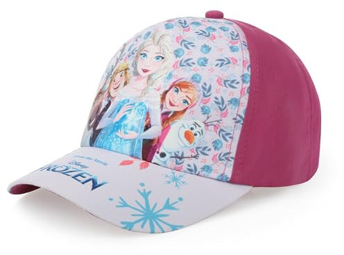 Die Eiskönigin 2 Cap Cappy Kappe Schirmmütze Mädchen Anna und ELSA (DE/NL/SE/PL, Numerisch, 52, Lila)