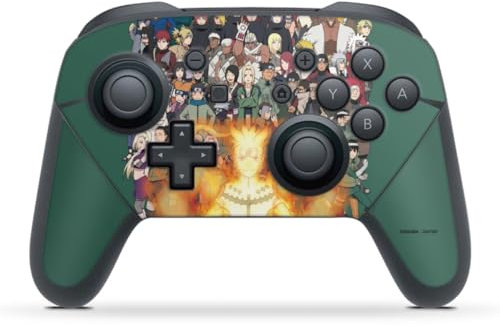 DeinDesign Skin kompatibel mit Nintendo Switch Pro Controller Folie Sticker Offizielles Lizenzprodukt Naruto Shippuden Animeserie