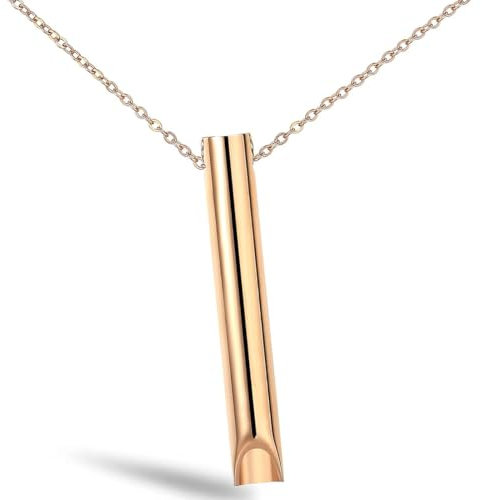 FMYODWU Collana Respiro Pensiero Positivo, Collana Anti-Ansiolitica Respiratori, Collana per la Disassuefazione dal Fumo, Portatile Uomini Donne Riduzione dello Stress Meditazione Rilassamento