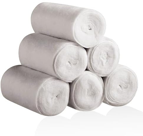 Plimbin Cast Padding, 6 Rolls Plaster Gauze Bandages Soft Cotton Undercast Padding Wrap Modelling Plaster Cloth for Art, Crafts, Body Casts, Modelling (5cm×2.7m)