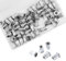 62Pezzi Inserti Filettati M6,Rivetto Filettato,Boccole Acciaio Rivetti Acciaio Inox,Boccole Filettate Per Metallo,Assortimento Inserti Filettati Mobili in Legno