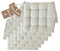 Il Tuo Artigiano Design 6 Stuhlkissen im Set, 40 x 40 cm 6 cm dick, Polsterung aus Schaumstoff und weichem Acryl, Sitzkissen Stuhl 6er Set, Stuhlkissen Outdoor 40x40 (6, Nature)