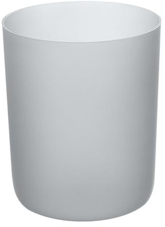 Sahgsa Pot à crayons en acrylique, grande capacité, multifonction, transparent, pour bureau, étude, maquillage (blanc)