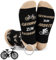 Geyoga Ich Würde Lieber Fahrrad Socken Radfahrer Geschenke Fahrrad Schlüsselanhänger mit Grußkarte Lustiges Geschenk für Männer Papa Geburtstag Weihnachten(Braun,Fahrrad)