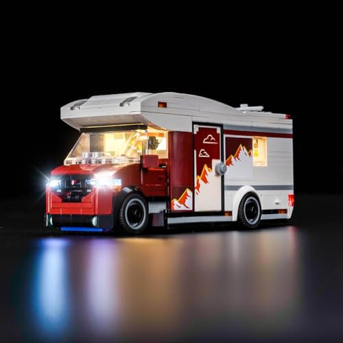 Led Licht Set Kompatibel mit Lego Holiday Adventure Camper Van 60454 (Kein Modell), Dekorationsbeleuchtungsset Compatible with Lego Holiday Adventure Camper Van Kreative Spielzeug