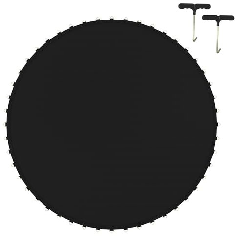 FIVMEN Trampolin Sprungtuch Ø244 Sprungmatte Kinder Ersatzmatte Ersatz Sprungtuch für Trampolin mit T-förmige Haken und Ösen Trampolin Ersatzteile