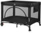 lionelo Laura 2en1 Lit de Voyage jusqu'à 15 kg Parc bébé de 0 à 36 Mois Entrée latérale Matelas en Mousse T25, 2 Niveaux Hauteur, Sac de Voyage, Roues avec Frein (Beige Sand) (Grey) (Black)
