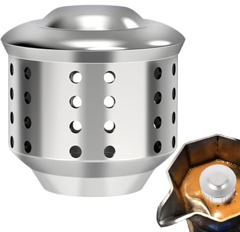 Gihioue Copertura paraspruzzi per caffettiera, valvola riutilizzabile, valvola, facile da installare, accessorio per donne e uomini, 2 x 3 cm