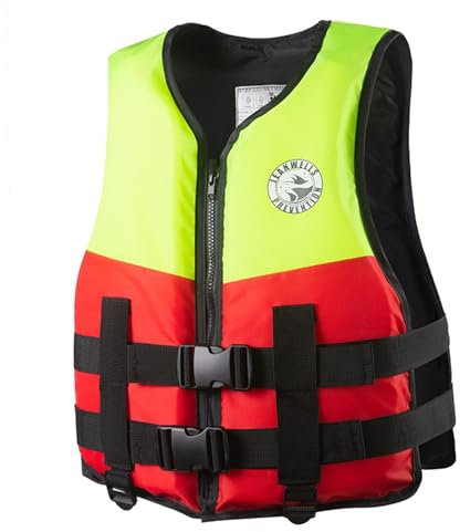 POIUIYQA Giubbotto salvataggio 100N certificato - Cintura Salvagente Regolabile Galleggiante Nuoto Aiuto Per salvataggio Arancione