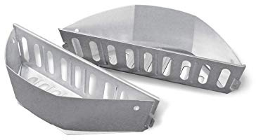 Weber cesti per Carbone per Tutti i Barbecue a Carbone Tipo Kettle, stabili e robusti, Ideali per Cottura Diretta e indiretta – Argento (3401510)