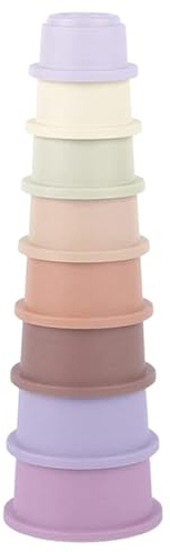 Gazocua Tasse Empilable Jouet Lapinen 8X, PP Gobelet Empilables pour Lapin - Réutilisables De Différentes Tailles | Gobelet À Collation, De Lapin Empilables pour Lapins, Hamsters Petits