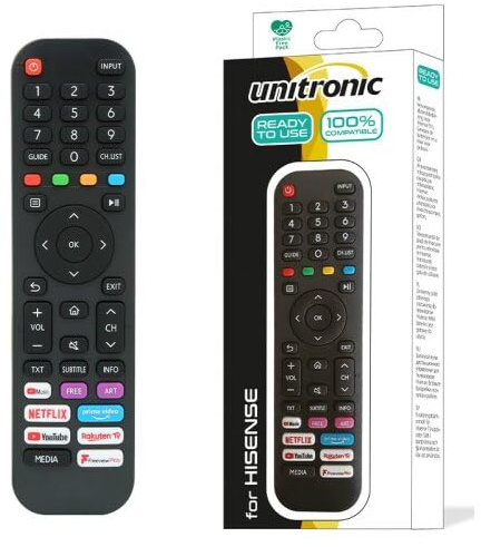 Ersatz Universal Fernbedienung EN2G30H passend für alle HISENSE TV Fernseher Keine Programmierung nötig