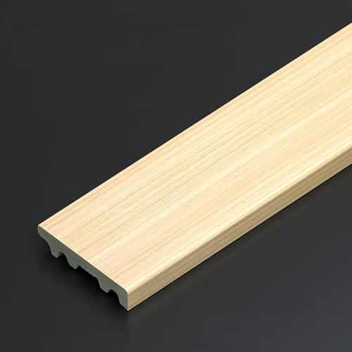 Coayuou Plinthe Cuisine UPVC Panneau Moulure Murale 100cm* 2 Pièces Plinthe Recouvrement Facile À Entretenir Et Longue Durée, Idéale pour Cuisine Et Salle De Bain Résiste(Style 3)