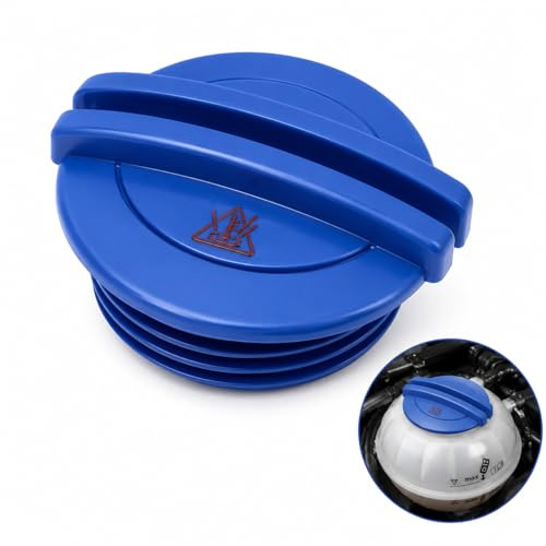 BZURTER Tapón Depósito Refrigerante 3B0121321 95810644700 Compatible con VW Golf Polo Passat T5 T6 Audi A3 A4 Seat Leon Skoda Octavia – Tapón Vaso de Expansión ABS Resistente
