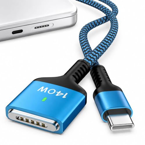 Bioonis 140W MagSafe 3 Cable 6.6ft, Mac Charging Cable for MacBook Pro (16/14, M5 M4 M3 M2) & MacBook Air (15/13, M5 M3 M2), USB C to Magnetic 3 Charging Cord, Mag Safe Charger