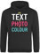 Hippowarehouse Personalised Unisex Hoodie Hooded top (Specific Size Guide in Description) Black