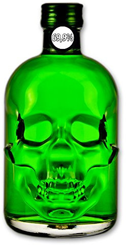 Absinthe Amnesie - 50cl - 69,9% Vol. alc. - Skull Bottle - Absinth - Totenkopf/Skull - Flasche - Hoher Thujongehalt - High Thujone - Level