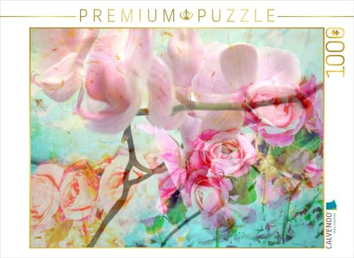 CALVENDO Puzzle Rosen und Orchideen | 1000 Teile Lege-Größe 64 x 48 cm Foto-Puzzle für glückliche Stunden
