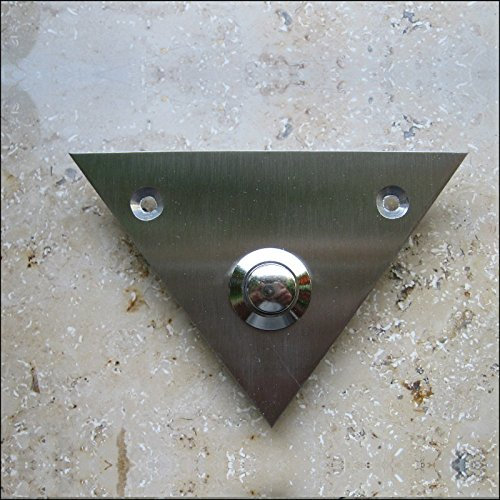SCHARF metall design Edelstahl Klingel, Klingelplatte, Türklingel, Taster