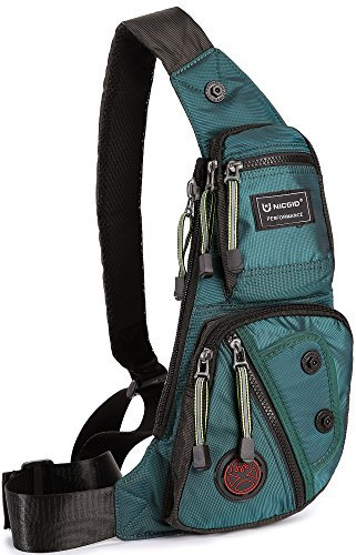 Nicgid Sling Bag Brust Schulter Rucksack Bauchtasche Umhängetaschen für Herren