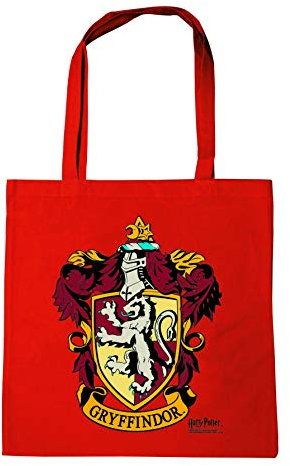 Logoshirt® Harry Potter I Gryffindor I Logo I Baumwolltasche I rot I Lizenziertes Originaldesign