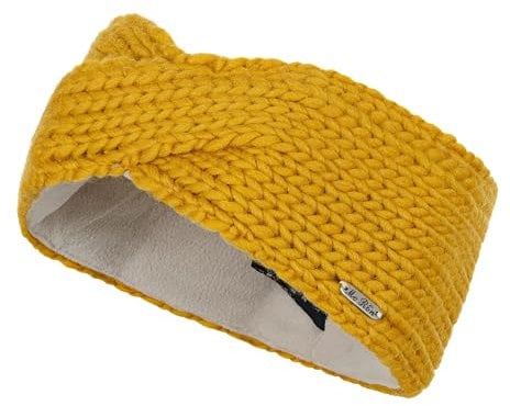 McRon Damen Gestricktes Stirnband Modell Sarala Senf 4313