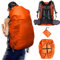 CKLHCFF Rucksack-Regenschutz (20-100L) Verbesserte wasserdichte leichte tragbare Rucksack-Abdeckung Rucksack-Abdeckung zum Wandern zum Schutz von Schultaschen im Freien (Orange, XL)