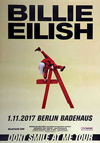 Premium Poster/Plakat | DIN A1 | Wanddeko | Live Konzert Veranstaltung » Billie Eilish - Don´t Smile at Me, Berlin 2017 «