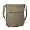 Zwei Damen Handtasche Mademoiselle.M M12 Umhängetasche 7 Liter Crossbody Bag, Schultertasche in DIN-A4-Größe, Schlüsselring, Geheimfach, inkl. extra kurzen abnehmbaren Schultergurt (nubuk-olive)