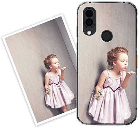 Sunrive Personalisierte Hülle kompatibel mit CAT S62 Pro Silikon,Transparent Handyhülle Benutzerdefiniert Weicher Etui mit Eigenem Foto Bild Text Individuelle