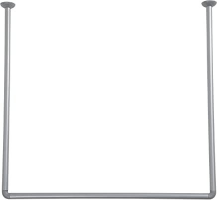 Barre de douche Tringle forme U 80 x 80 x 80 cm en Aluminium Chrome - TENDANCE