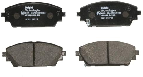 DELPHI LP3632 Bremsbelagsatz Bremsbeläge Vorne ohne Zubehör Kompatibel mit MAZDA 3 Schrägheck BP
