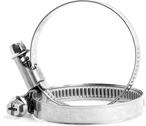 70mm - 90mm W1 - Strong Worm Drive Hose Clip Adjustable Hose Clamp Ducting Clamp for Flexible Hose Pipe (Pack of 4) - D11E 70mm_4