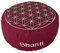 Yogakissen Meditationskissen Shanti rund Sitzhöhe 15 cm waschbarer Bezug aus Baumwolle Yoga Sitzkissen mit Bio-Dinkelspelzen entspannte Meditation