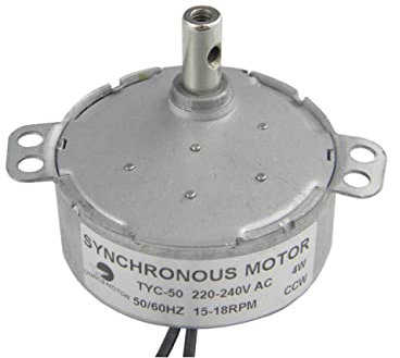 CHANCS Slow Speed Electric Motor TYC-50 220V 15-18RPM CCW Micro Motor Cup Turners for electric fireplace