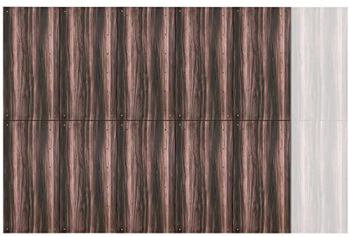 ALPIDEX Kletterwand ab 1,44 qm in Natur/Weiß/Braun inkl. Befestigungsmaterial und Einschlagmuttern, unbegrenzt erweiterbar Kinder Erwachsene, Veredelt Holzoptik|10 Paneele (7.20 m²)