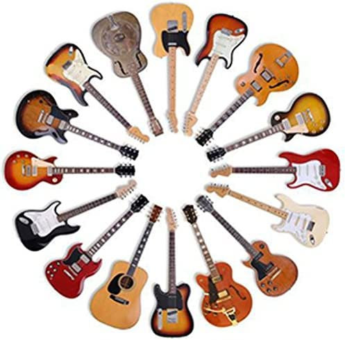 Classic Guitars - 10cm Round Solid Glass Coaster