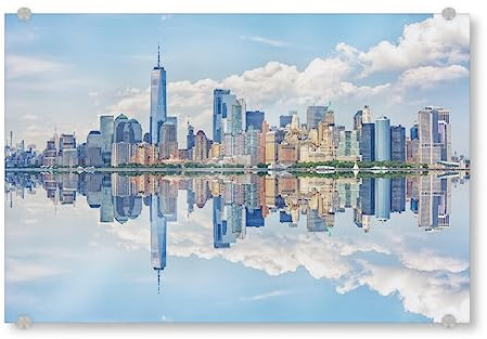 artboxONE Acrylglasbild 120x80 cm Städte Gebäude in New York City - Bild New York berühmt bildende Kunst