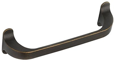 FURNIPART Griff Locker LA 128mm - antiker Möbelgriff - Bügelgriff Breite 140mm, Zinkdruckguss antik braun