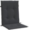 Gecheer 2 STK. Gartenstuhlauflagen, Niedriglehner Auflagen, Stuhlauflage, Stuhlkissen, Sitzauflagen, Sitzkissen, Schwarz 100x50x3cm