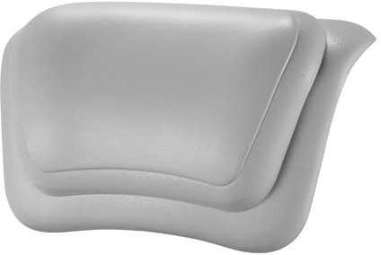 Koelaa Almohada de Baño, Cojín de Baño Impermeable, Almohada para Bañera con 2 Ventosas Antideslizantes, Reposacabezas Bañera, Almohada Bañera Ergonómico, para SPA en Casa Almohada Bañera-Gris