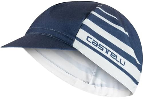 CASTELLI Unisex Classico Cap Radkappe, Belgian Blau/Silbergrau, One Size