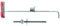 25PZ TASSELLO BASCULANTE DUOTEC 12 D CON BARRA M6X100 Ï foro mm.12