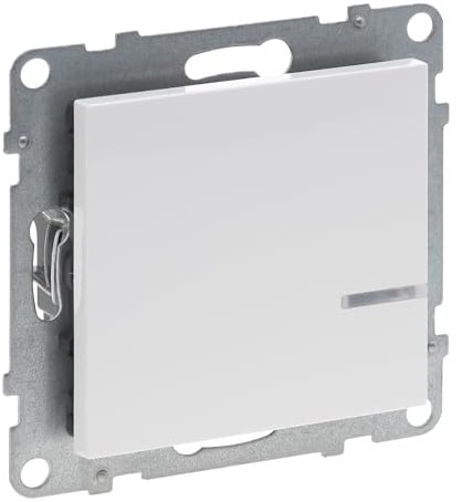 LEGRAND, SEANO with Netatmo Schalter mit Dimmeroption ohne N-Leiter, Montage in Hohlwanddose, HOME + CONTROL App, Smart Home, 230 V, 1,3 A, Kompensator enthalten (040149), Farbe: Ultraweiß, 765632
