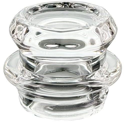 APOXCON Coffee Percolator Glass Knob Replacement, Heat Resistant Tempered Borosilicate Glass, Adaptable for Most Camping Coffee Percolators, Transparent, 1.2 x 1.1 Inches