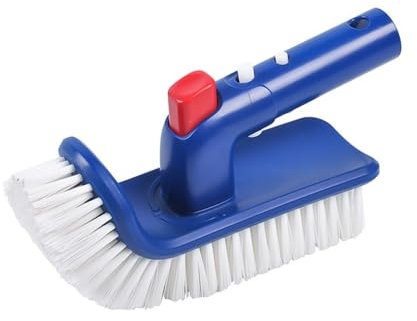 Ieron Testina Girevole per Piscina con Lavapavimenti Manuale per Vasche Idromassaggio, Piscine, Gradini e Angoli - Ideale per Piscine Interrate/Fuori Terra, Spa, Bagno, Cucina (Blu)