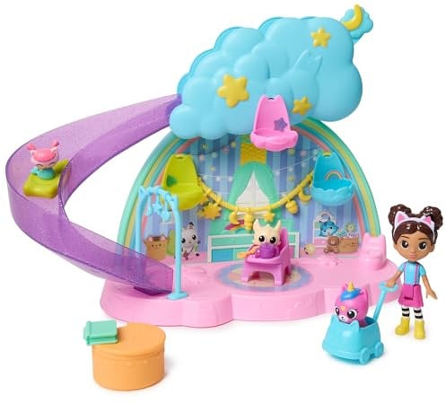 LA CASA DE MUÑECAS DE GABBY - PACK 17 PIEZAS GABBY'S DOLLHOUSE KITTY CARE EAR CUIDADO DE GATITOS: 4 FIGURAS + MUEBLES + ACCESORIOS - 6071538 - Juguetes Niñas 3 años + - Regalo Niña 3 años +