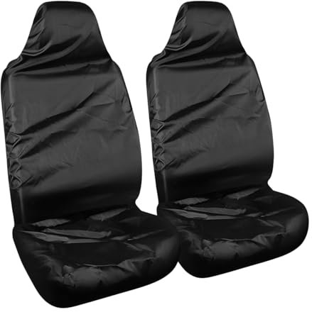 Adunsiaoto Housse Siège Voiture Imperméable, Protecteur De Siège Voiture Antidérapante, Housse Sièges Auto Tout Compris pour Toutes Saisons Oxford, Protecteur Coussin Siège Fourgonnette(2 Pièces)