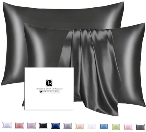 Ravmix 100% Mulberry Silk Pillowcases for Hair and Skin, Standard 50x75cm