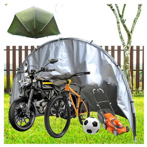 YSMSMZJK Tende da Esterno Semisferico Tende da Esterno per Mobili da Giardino,Biciclette,Moto Box Moto per Esterno Garage Moto